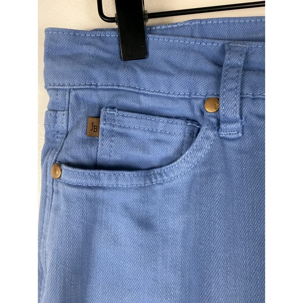 Judy Blue Jeans Womens 7/28 High Rise Control Top Sky Blue Wide Leg Crop